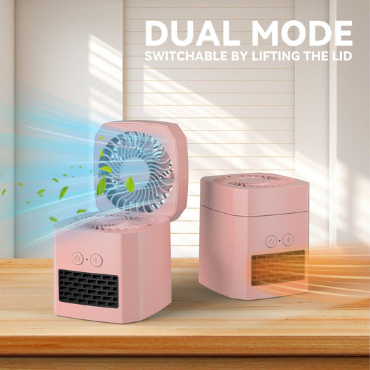 Dual Function Cooling & Heating Fan | 2-in-1 Portable Room Heater and Cooler for Home Use