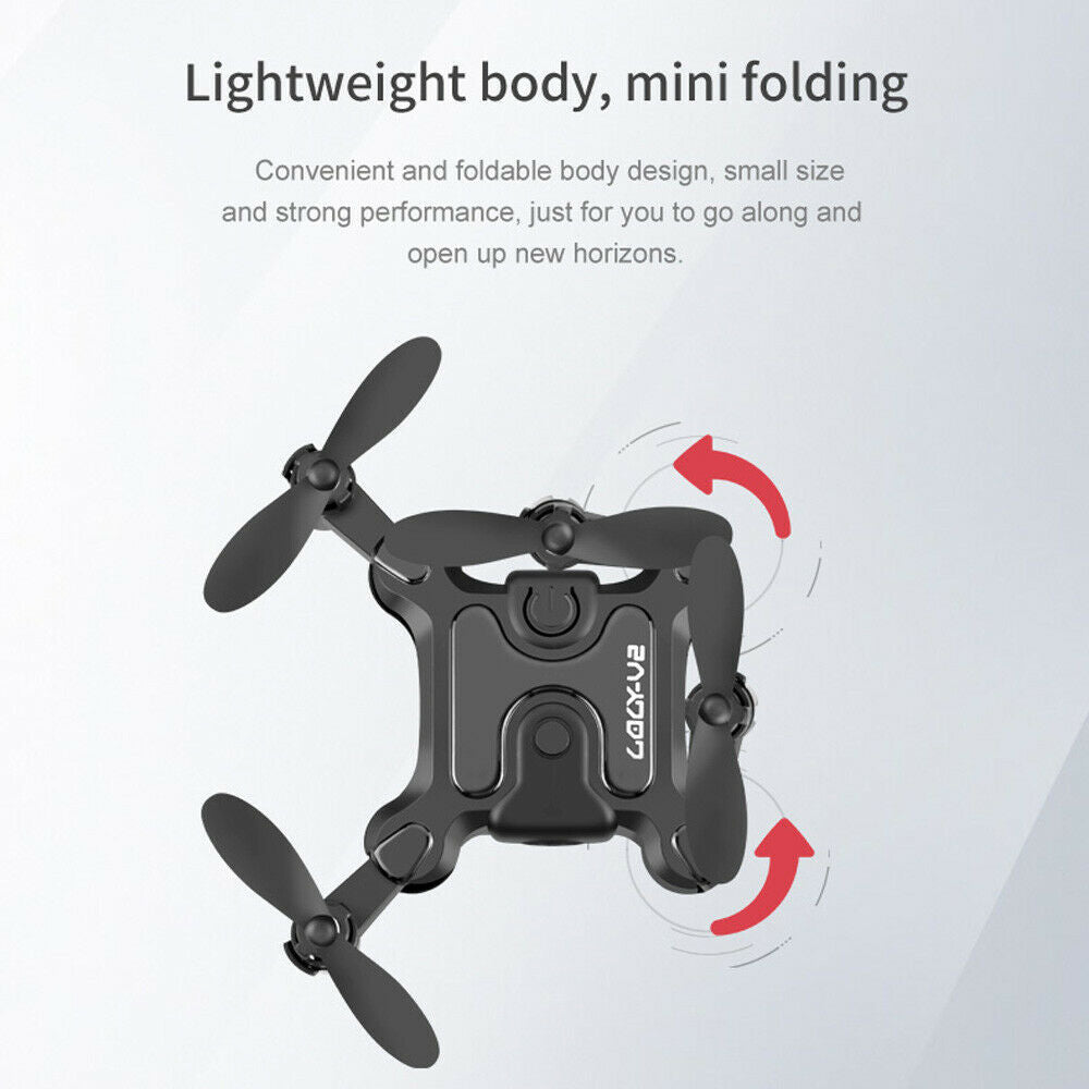 4DRC V2 Mini Drone with HD Camera | Foldable WiFi FPV Quadcopter for Selfie & Aerial Fun