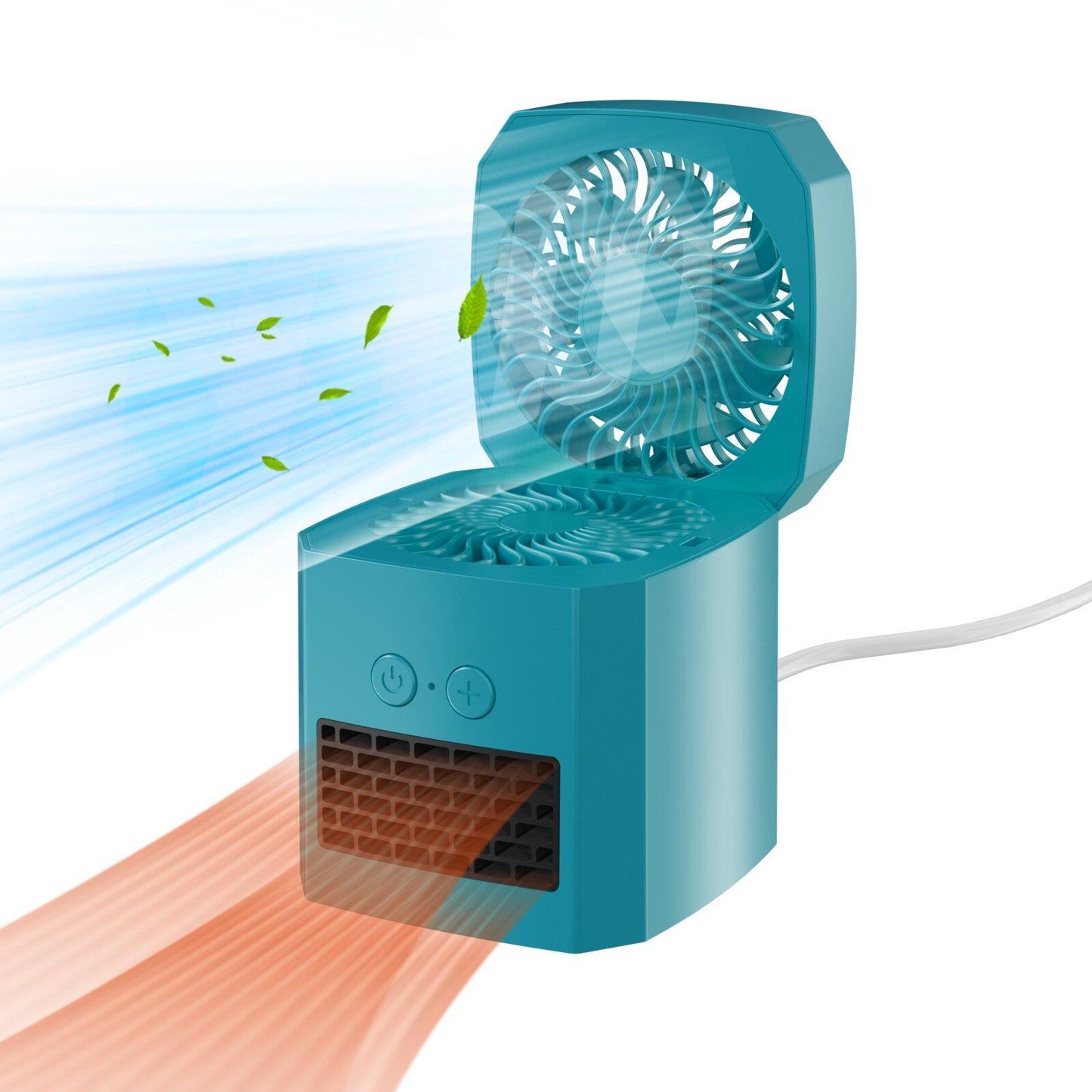 Dual Function Cooling & Heating Fan | 2-in-1 Portable Room Heater and Cooler for Home Use