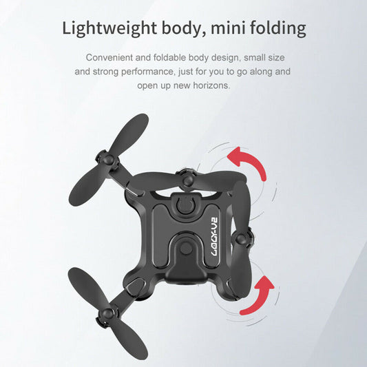 4DRC V2 Mini Drone with HD Camera | Foldable WiFi FPV Quadcopter for Selfie & Aerial Fun