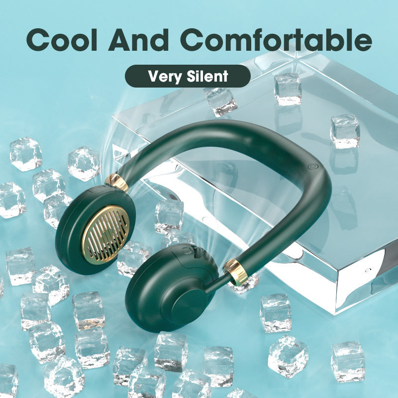 Bladeless Hanging Neck Fan | Portable Rechargeable Cooling Fan for Summer