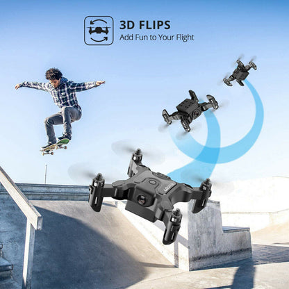 4DRC V2 Mini Drone with HD Camera | Foldable WiFi FPV Quadcopter for Selfie & Aerial Fun