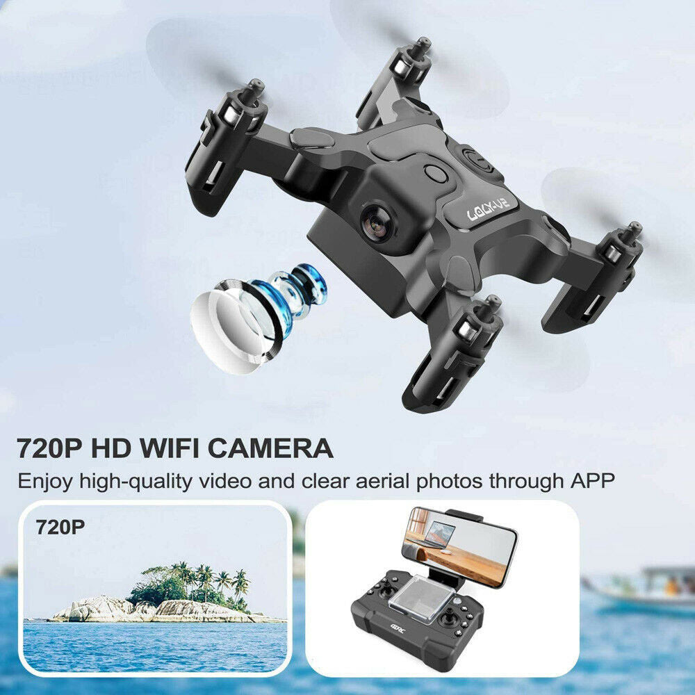 4DRC V2 Mini Drone with HD Camera | Foldable WiFi FPV Quadcopter for Selfie & Aerial Fun