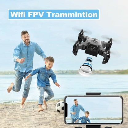 4DRC V2 Mini Drone with HD Camera | Foldable WiFi FPV Quadcopter for Selfie & Aerial Fun